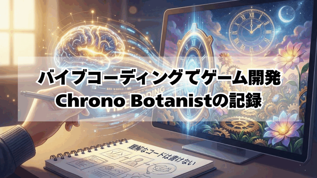 バイブコーディングでゲーム開発ChronoBotanistの記録