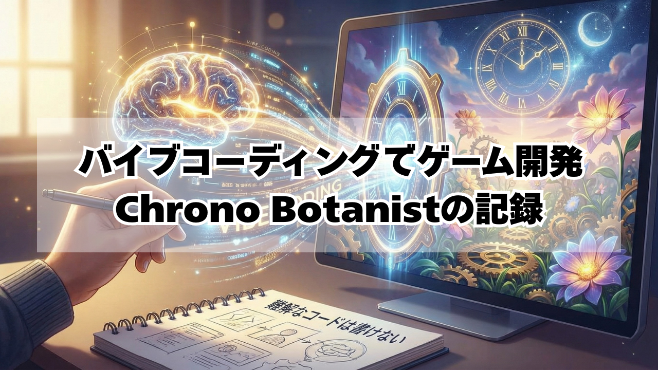 バイブコーディングでゲーム開発ChronoBotanistの記録